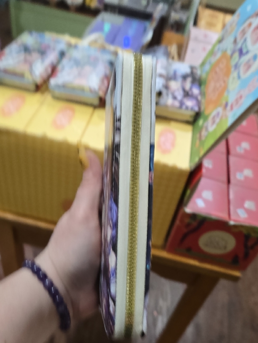 Anime Character Print Wristlet Wallet - White/Multi - Picture 2 of 3